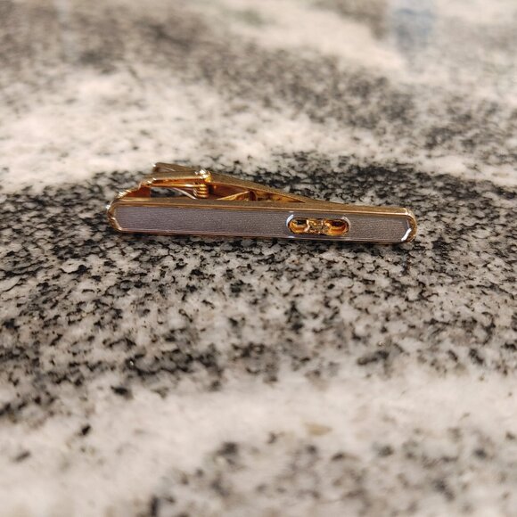 Celine Tie Clip Silver 925 stamped / Gold Plated - Picture 6 of 16